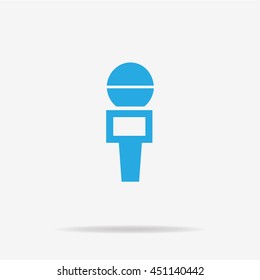 Microphone icon. Vector concept illustration for design.