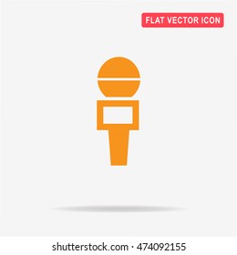 Microphone icon. Vector concept illustration for design.