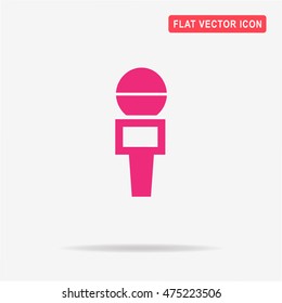Microphone icon. Vector concept illustration for design.