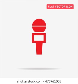 Microphone icon. Vector concept illustration for design.