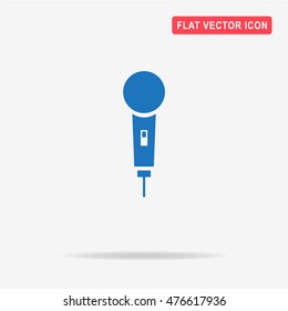 Microphone icon. Vector concept illustration for design.