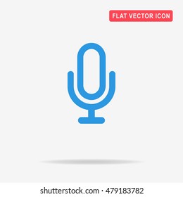 Microphone icon. Vector concept illustration for design.