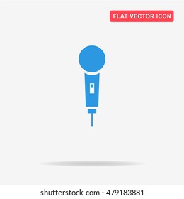 Microphone icon. Vector concept illustration for design.