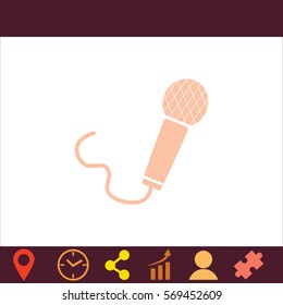 Microphone  icon. Vector design. 