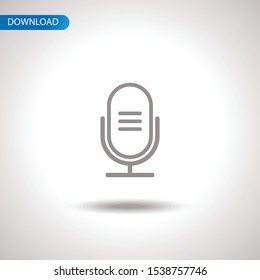 Microphone icon vector design craetive