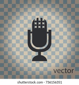 Microphone icon, vector design element