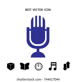 Microphone icon, vector design element