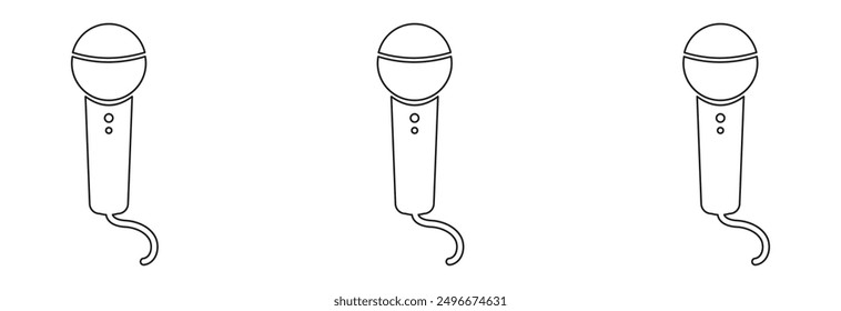 Icono de micrófono VECTOR DISEÑO EPS 10