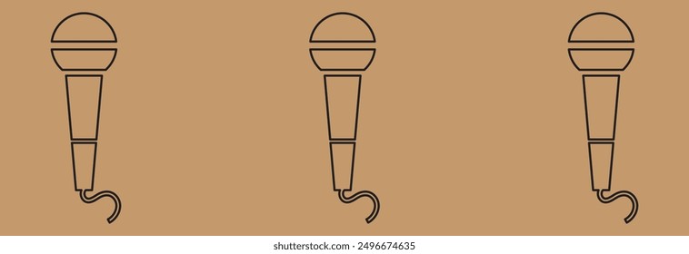 Microphone Icon VECTOR DESIGN EPS 10