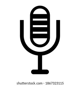 Mikrofon-Symbol, Vektordesign-Illustration