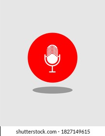 diseño vectorial de iconos de micrófono para hablar, hablar, etc