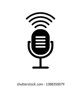 microphone icon vector design template