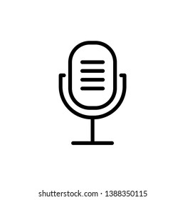 microphone icon vector design template