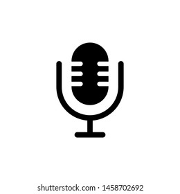 Microphone icon vector design template