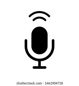 Microphone icon vector design template
