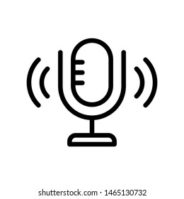 Microphone icon vector design template