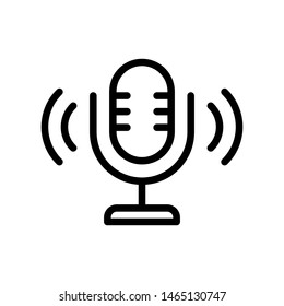 Microphone icon vector design template
