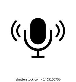 Microphone icon vector design template