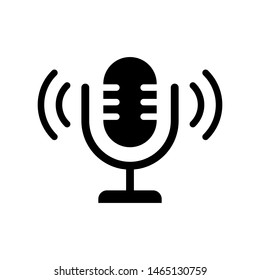 Microphone icon vector design template