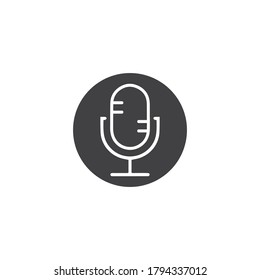Microphone Icon vector Design Template illustration
