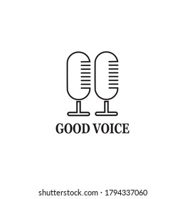 Microphone Icon vector Design Template illustration