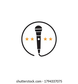 Microphone Icon vector Design Template illustration