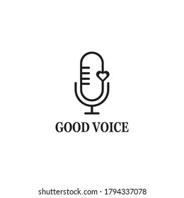 Microphone Icon vector Design Template illustration