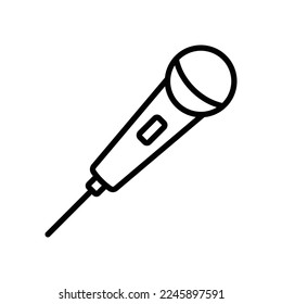 microphone icon vector design template in white background