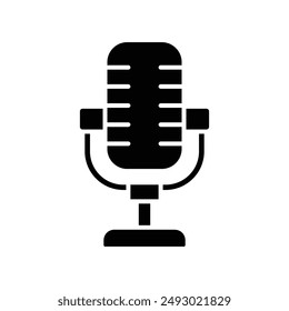 microphone icon vector design template simple and clean