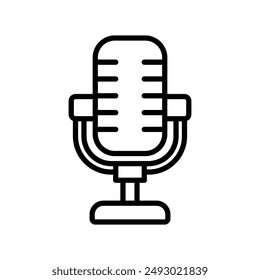 microphone icon vector design template simple and clean