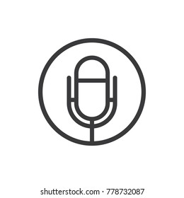 Microphone Icon Vector Design Template