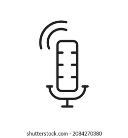 plantillas de diseño de vectores de iconos de micrófono