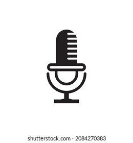 plantillas de diseño de vectores de iconos de micrófono