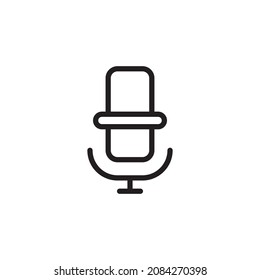 plantillas de diseño de vectores de iconos de micrófono