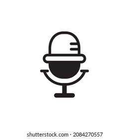 plantillas de diseño de vectores de iconos de micrófono