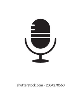 plantillas de diseño de vectores de iconos de micrófono