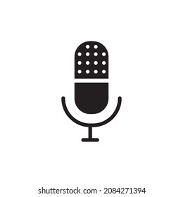 plantillas de diseño de vectores de iconos de micrófono