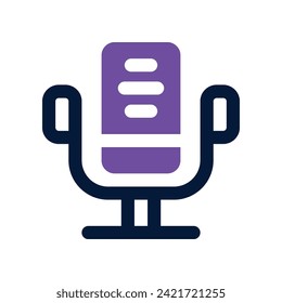 microphone icon. vector dual tone icon for your website, mobile, presentation, and logo design.