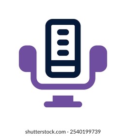 microphone icon. vector dual tone icon for your website, mobile, presentation, and logo design.