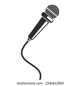 microphone icon vector element design template web