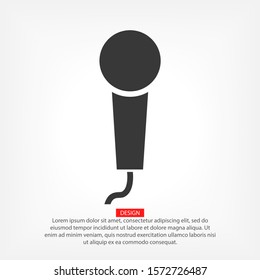 Microphone icon. Vector Eps 10 . Lorem Ipsum Design Flat