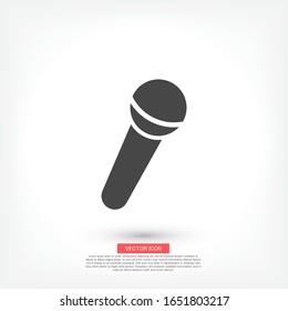 Microphone icon. Vector Eps 10 Design Flat illustration best sound recording