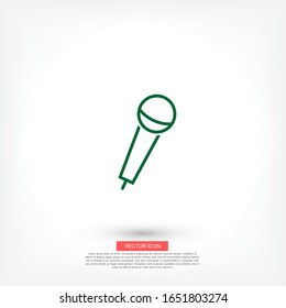 Microphone icon. Vector Eps 10 Design Flat illustration best sound recording