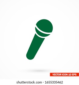 Microphone icon. Vector Eps 10 Design Flat illustration best sound recording