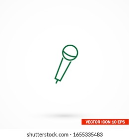 Mikrofon-Symbol. Vektorillustration Eps10 Design Flache Illustration beste Tonaufnahme