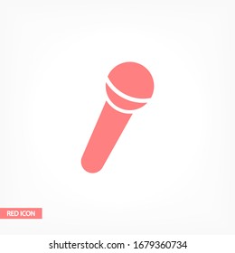Microphone icon. Vector Eps 10 Design Flat illustration best sound recording