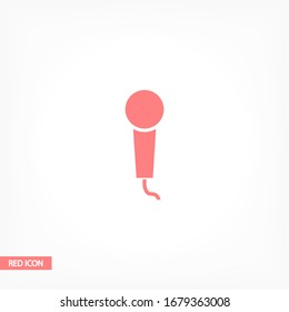 Microphone icon. Vector Eps 10 Design Flat illustration best sound recording