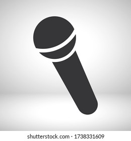 Microphone icon. Vector  Eps 10 Design Flat illustration best sound recording