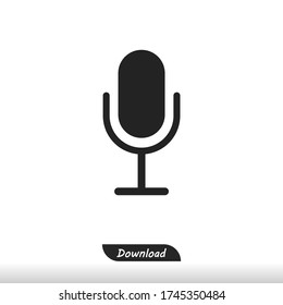 Microphone icon vector eps 10