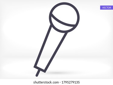 Microphone icon. Vector  Eps 10 Design Flat illustration best sound recording